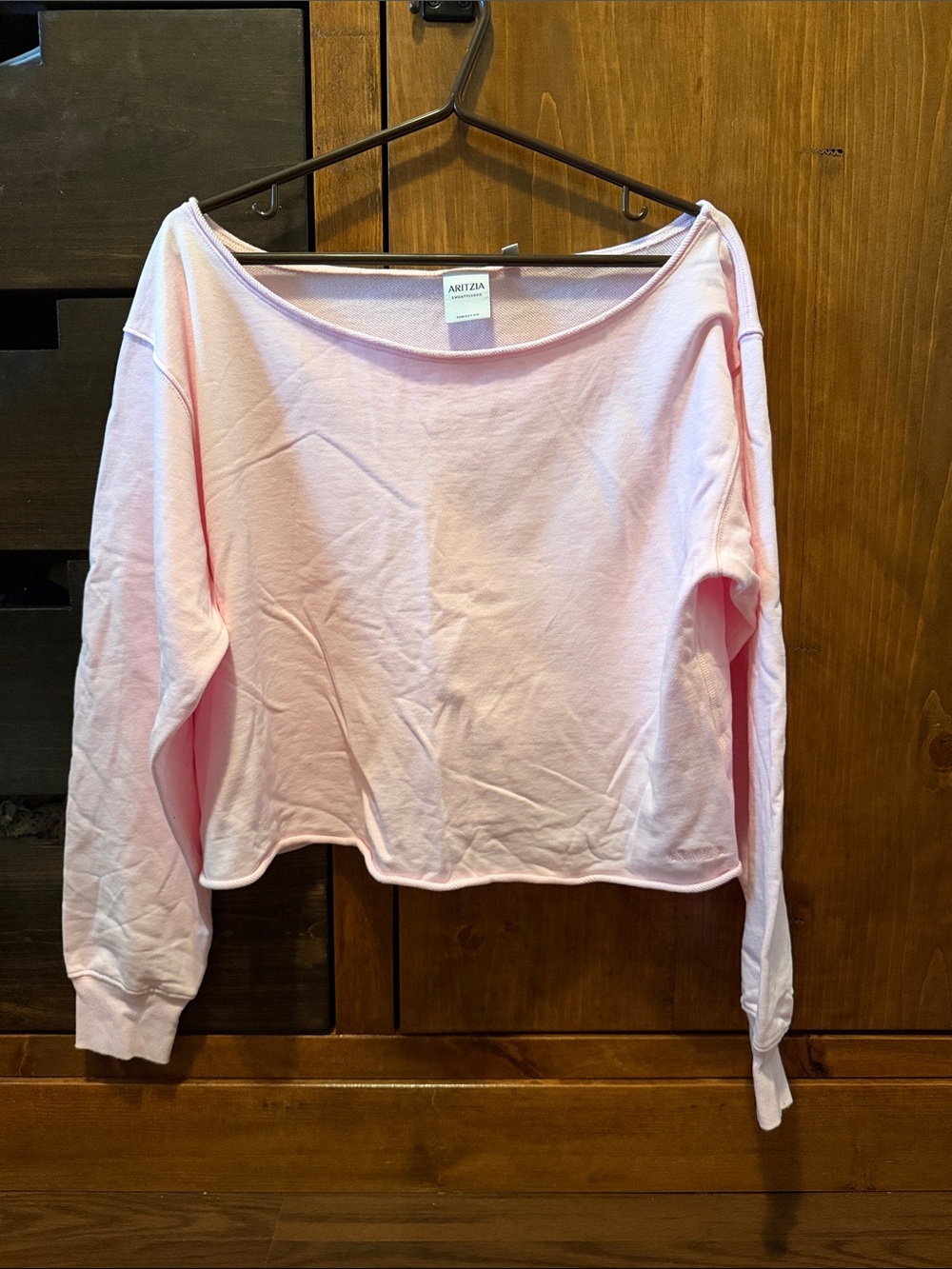 Aritzia off shoulder Sweatfleece Top
